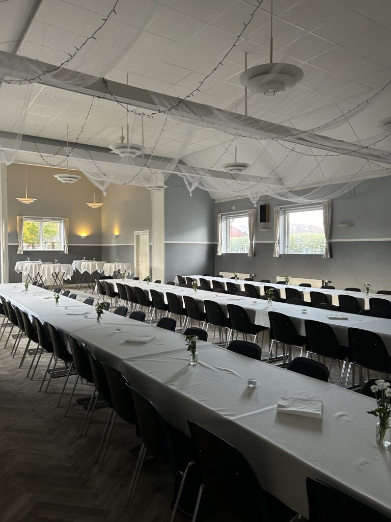 Smidstrup forsamlingshus bryllup reception
